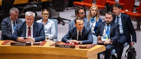 Minister Rados Aw Sikorski Delivers Speech At The Un Security Council