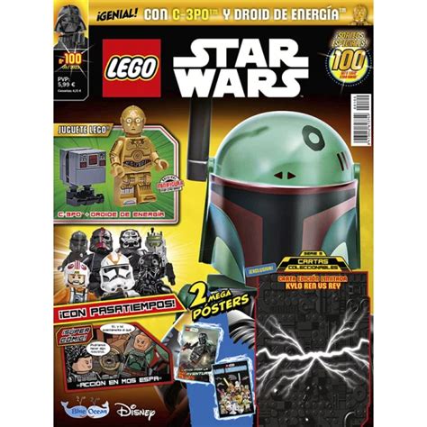 Revista LEGO Star Wars Nº 100 Figuras de C 3PO y droide de energía