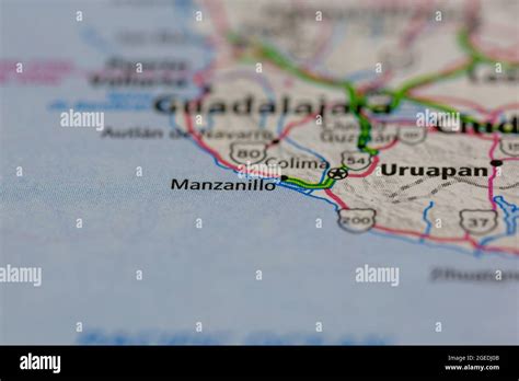Map Of Manzanillo Hi Res Stock Photography And Images Alamy
