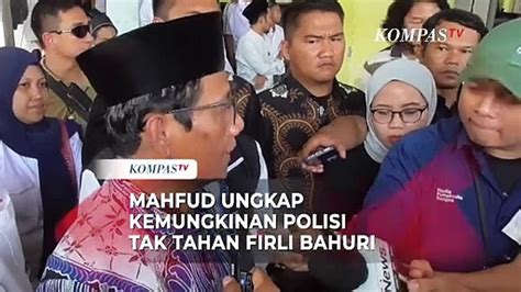 Menko Polhukam Mahfud Ungkap Kemungkinan Polisi Tak Tahan Firli Bahuri