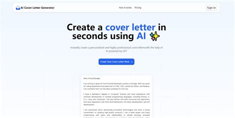 Ai Cover Letter Generator Aitoolnet