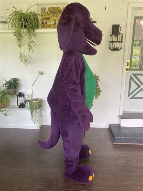 Vtg 1990s Complete Vintage Full Size Barney Costume Etsy