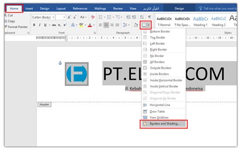 Detail Cara Membuat Garis Kop Surat Di Word Koleksi Nomer 45