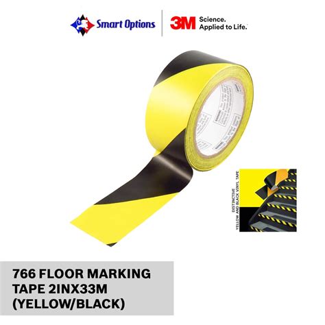 3M 766 VINYL FLOOR MARKING TAPE YELLOW BLACK 2INX33M Shopee Philippines