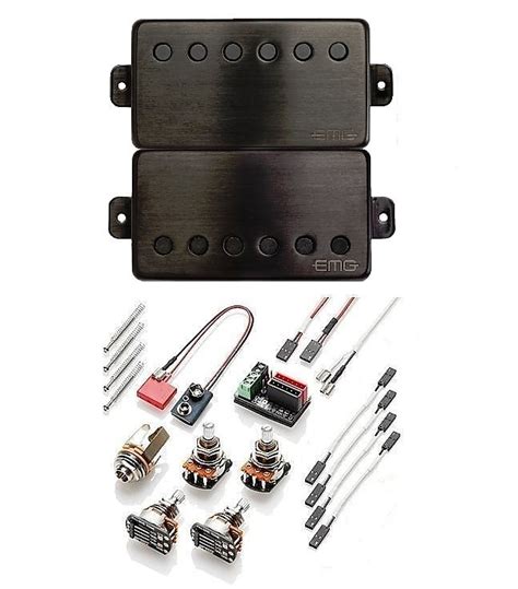 Emg Jh Set James Hetfield Brushed Black Chrome Humbucker Reverb