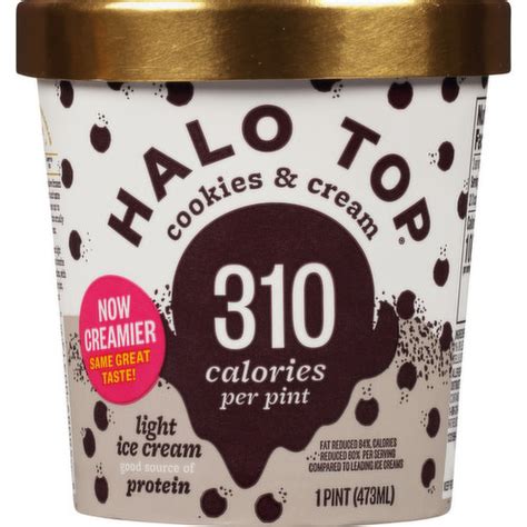 Halo Top Ice Cream Light Cookies And Cream