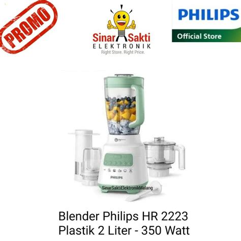 Jual Philips Blender HR2223 2 Liter HR 2223 Plastik 2223 30 2L Chopper