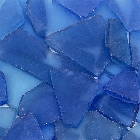 Tumbler Home Sea Glass For Crafts 12oz Dark Blue Sea Glass Decor Seaglass Perfect