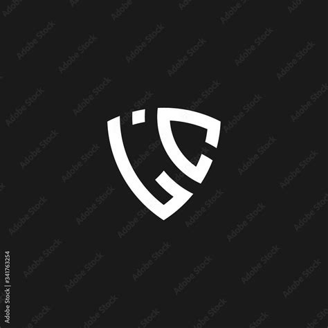 LC monogram logo with shield shape Stock Vector | Adobe Stock