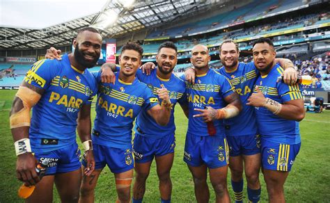 Footy Players Parramatta Eels