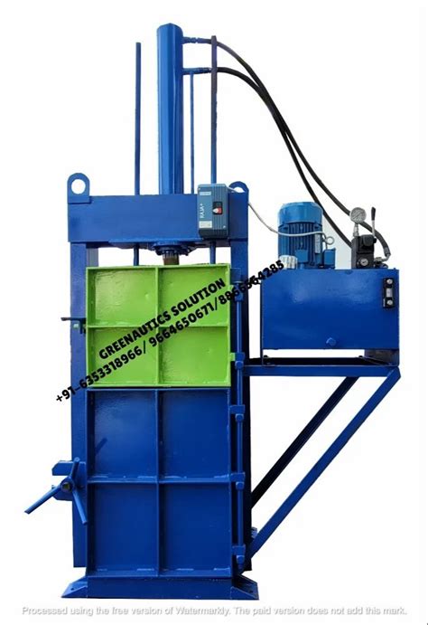 Mild Steel Municipality Solid Waste Baling Machine Max Load Capacity