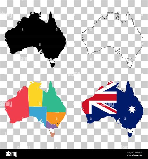 Icono De Mapa De Australia Concepto De Geograf A En Blanco