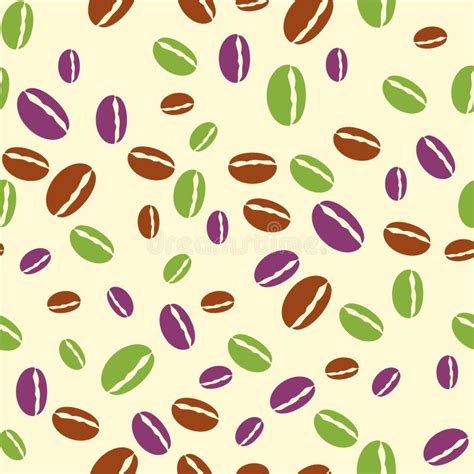 Coffee Beans Seamless Pattern Stock Vector Illustration Of Drink