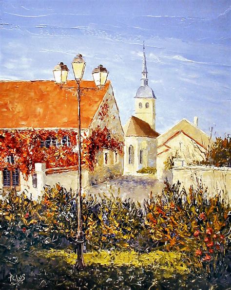 Pas à pas église d Andelot Pascal CLUS peinture au couteau