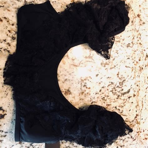 Guess Swim Guess La Dentelle Ruffle Bikini Top Poshmark