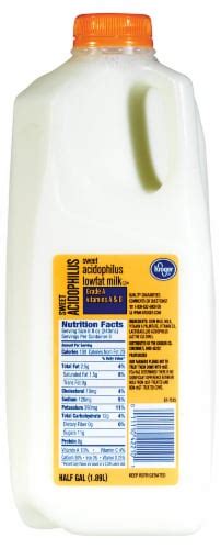 Kroger® Sweet Acidophilus Low Fat Milk, 1/2 gal - QFC