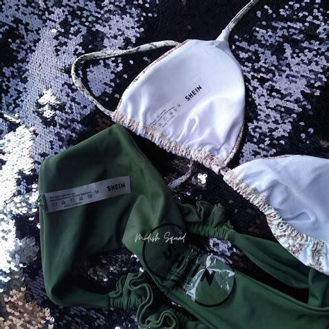 COD Lalamove SHEIN Bikini Shein Swimsuit Moss Green Bikini Bottom