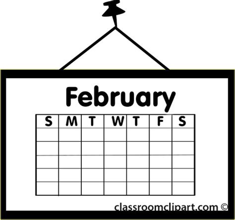 February calendar clipart free clip art images image #15603