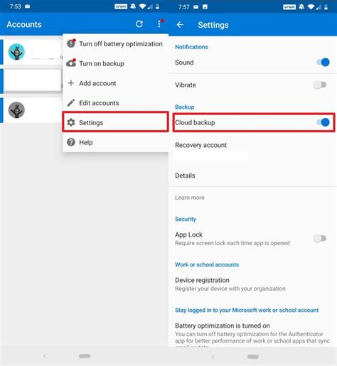 How To Backup Microsoft Authenticator Accounts On Android Pureinfotech