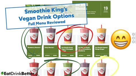 Smoothie King Vegan Food And Drinks [2023 Menu And Options]