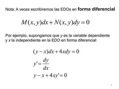 Semana Introduccion A Las Ecuaciones Diferenciales Ppt