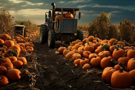 Rustic Pumpkin Harvest Farm Generate Ai