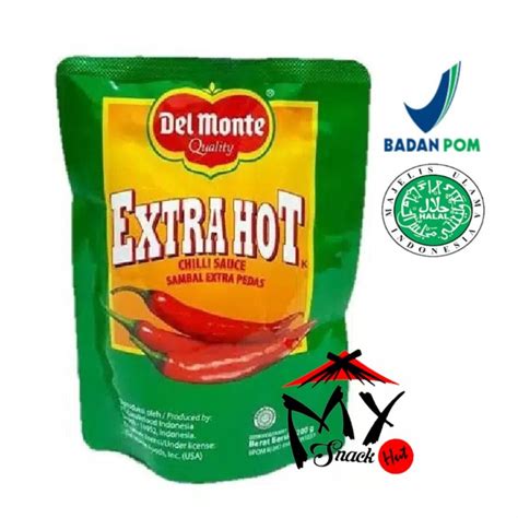 DELMONTE EXTRA HOT 200GR SAUS DEL MONTE CHILLI SAUCE SAOS SAMBAL