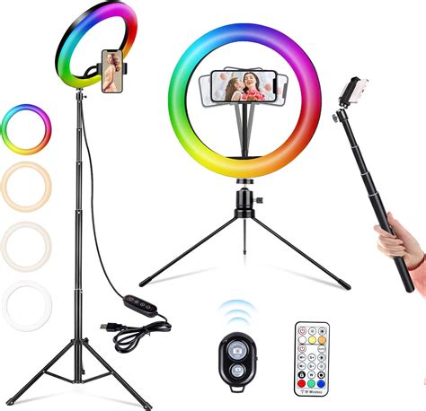 Action Anneau Lumineux Selfie Ring Light Avec Tr Pied Led Ring