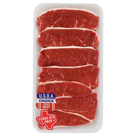 H E B Boneless Petite Sirloin Steaks Usda Choice Texas Size Pack