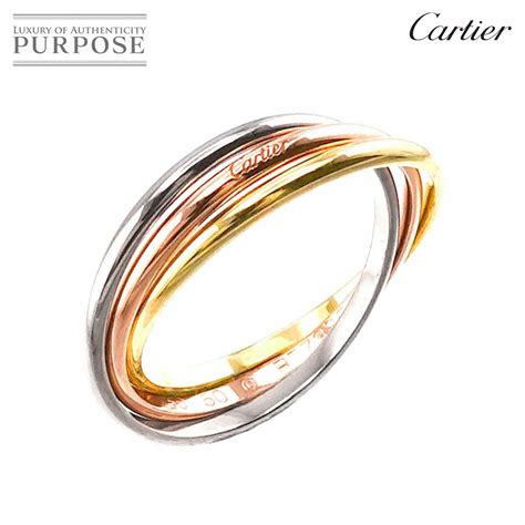 Cartier カルティエ トリニティ リング 三連リング K18 750 1着でも送料無料 アクセサリー