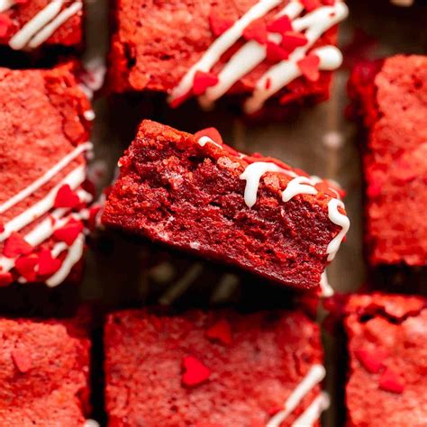 Red Velvet Brownies With Cream Cheese Icing Cambrea Bakes