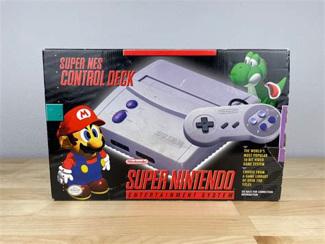 Super Nintendo Jr Complete In Box Etsy