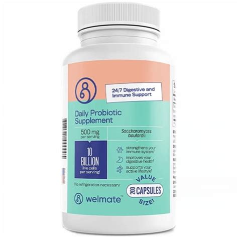 Welmate Saccharomyces Boulardii Daily Probiotic Supplement Value Size