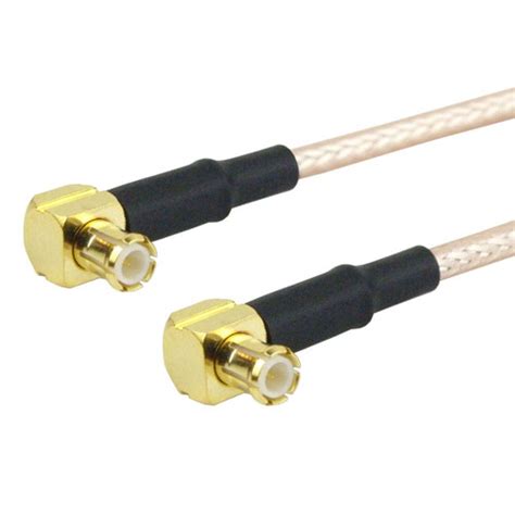 Ra Mcx Plug Male To Ra Mcx Plug Male Cable M17113 Rg316 Coax Up To 3 Ghz In 24 Inch