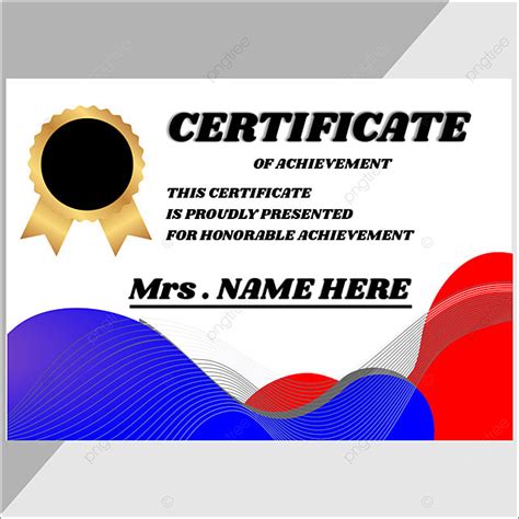 Certificate Vector Template Download On Pngtree