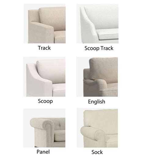 Types Of Sofa Arm Styles Baci Living Room