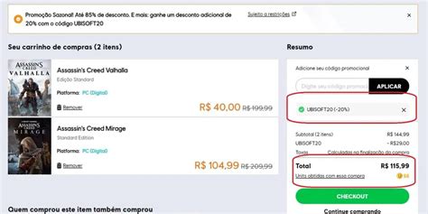 Ubisoft libera Promoção de Summer Sale Cupom de 20 de desconto