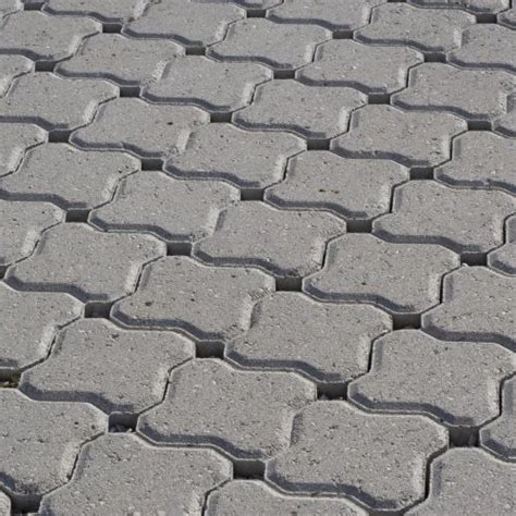 Zig Zag Concrete Paver Block For Pavement At 45 Square Feet In