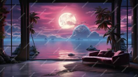 Premium Photo Vaporwave Visuals Muted Colours Dark Colours