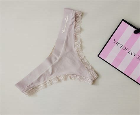 Victoria S Secret Nude Incredible Thong Lace Panty Women S Fashion New Undergarments
