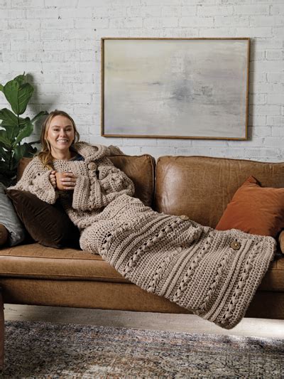 Cozy Couch Cardigan Crochet Pattern