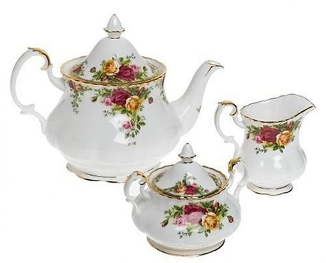 Buy Royal Albert Old Country Roses Piece Teapot Sugar Creamer