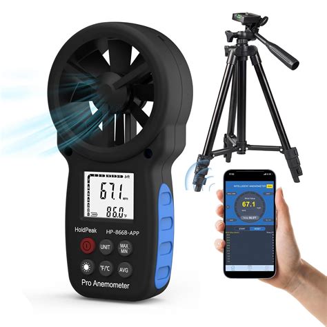 Holdpeak Hp B App Digitaler Anemometer Handheld App Mit Kabellosem