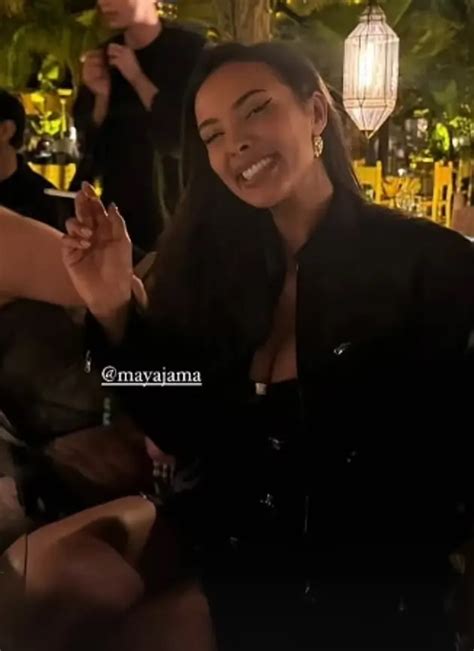 Maya Jama Displays Her Stunning Figure In A Vibrant Blue Bikini As She