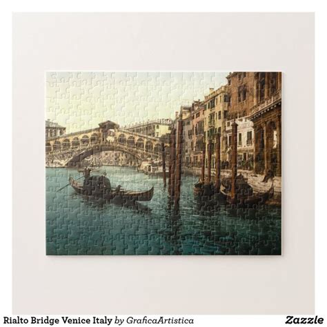 Rialto Bridge Venice Italy Jigsaw Puzzle Zazzle Jigsaw Puzzles