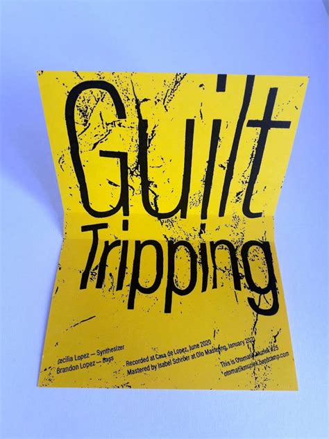 Guilt Tripping | LopezLopez | Cecilia Lopez