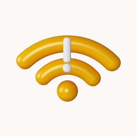 Premium PSD 3d No Internet Connection Concept With Wifi Icon Isolated