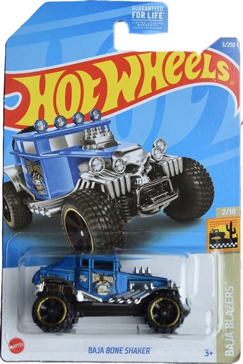 Hot Wheels Baja Bone Shaker 7 Cm Die Cast Voertuig 164 Blauw