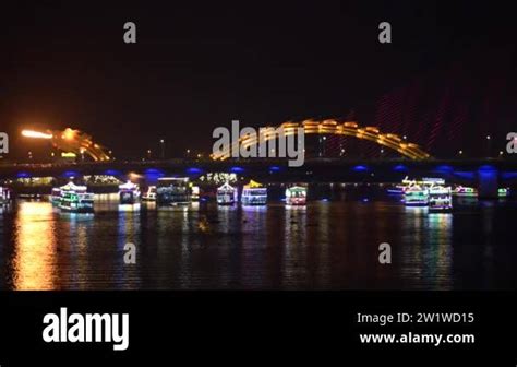 Vietnam Dragon Bridge Nang Stock Videos Footage Hd And K Video