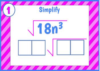 Simplify Square Roots With Variables By Cole Black Tpt